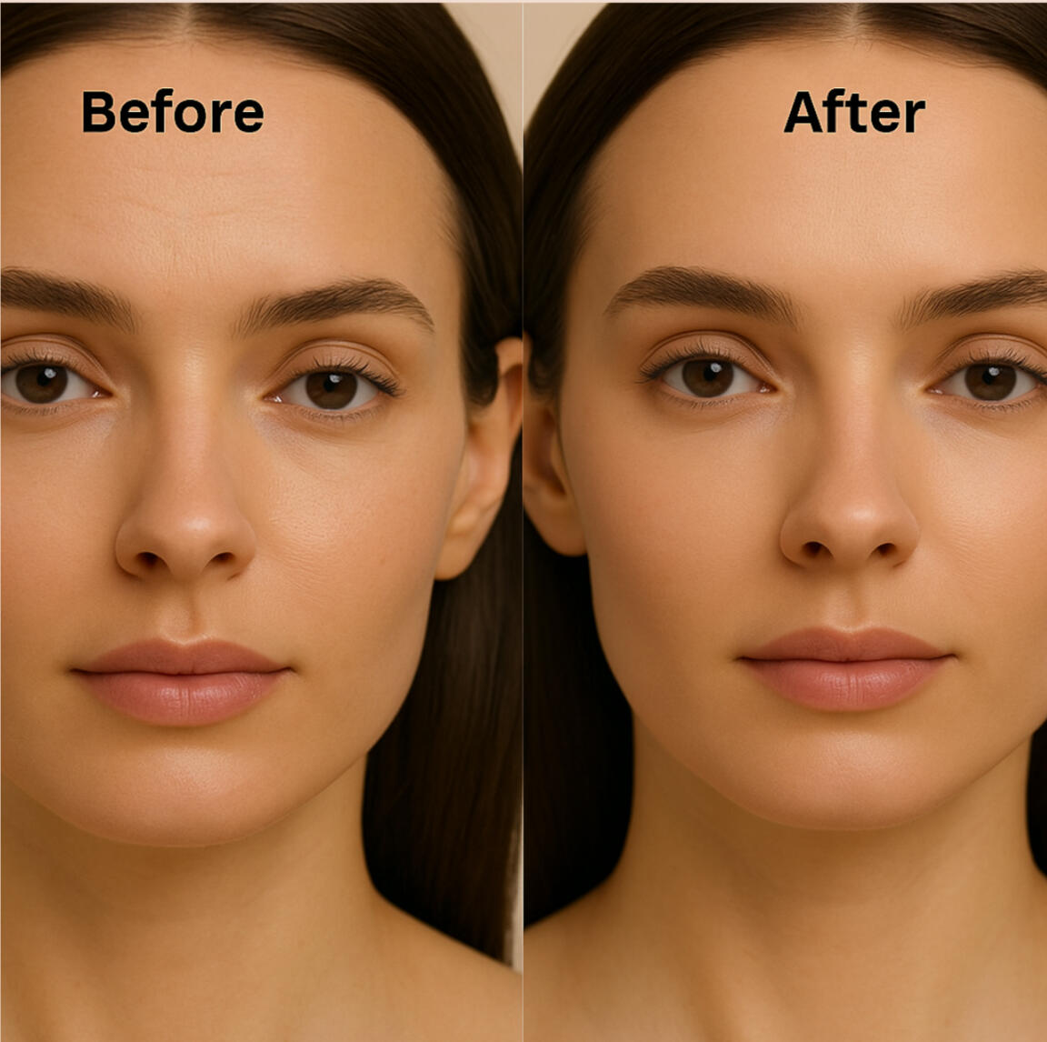 L'ART Cosmetics Reusable Silicone Forehead and Eye Patches Before and After Photos Reusable Silicone Forehead and Eye Patches by L’ART Cosmetics – Wrinkle-Smoothing Skincare Patches