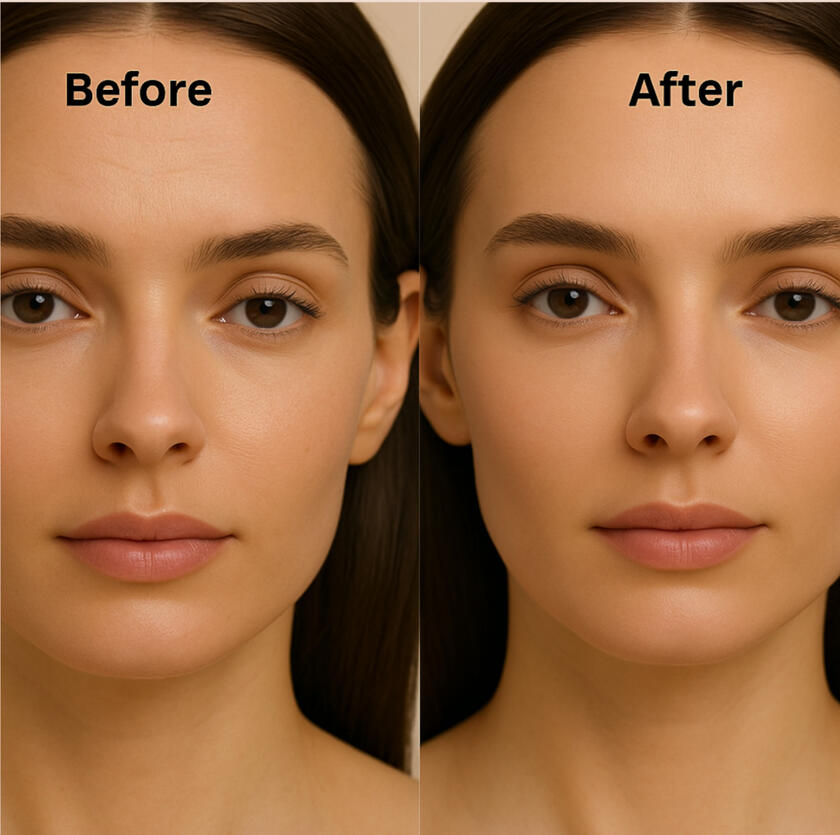 L'ART Cosmetics Reusable Silicone Forehead and Eye Patches Before and After Photos Reusable Silicone Forehead and Eye Patches by L’ART Cosmetics – Wrinkle-Smoothing Skincare Patches
